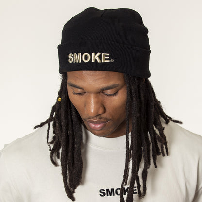 SMOKE® CORE Cuff Beanie - Black