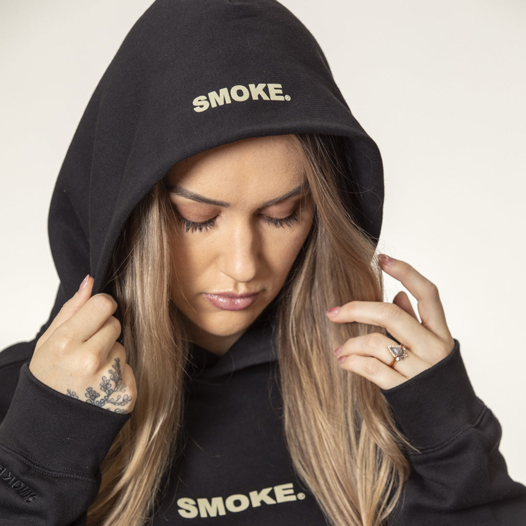 SMOKE® CORE Women's Relax Hoodie - Black