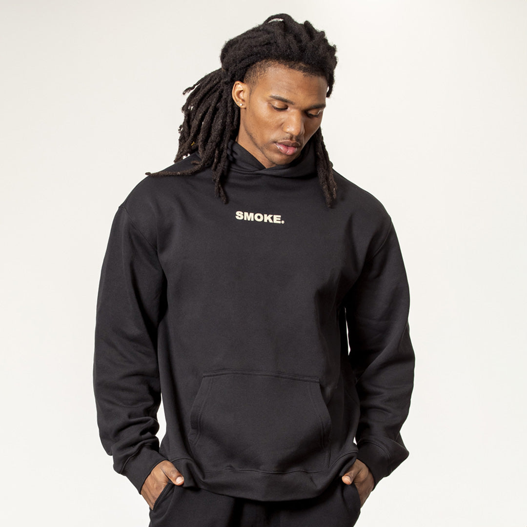 SMOKE® CORE Men's Relax Hoodie - Black