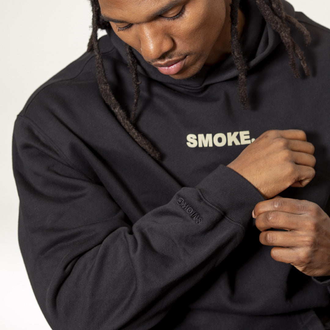 SMOKE® CORE Men's Relax Hoodie - Black