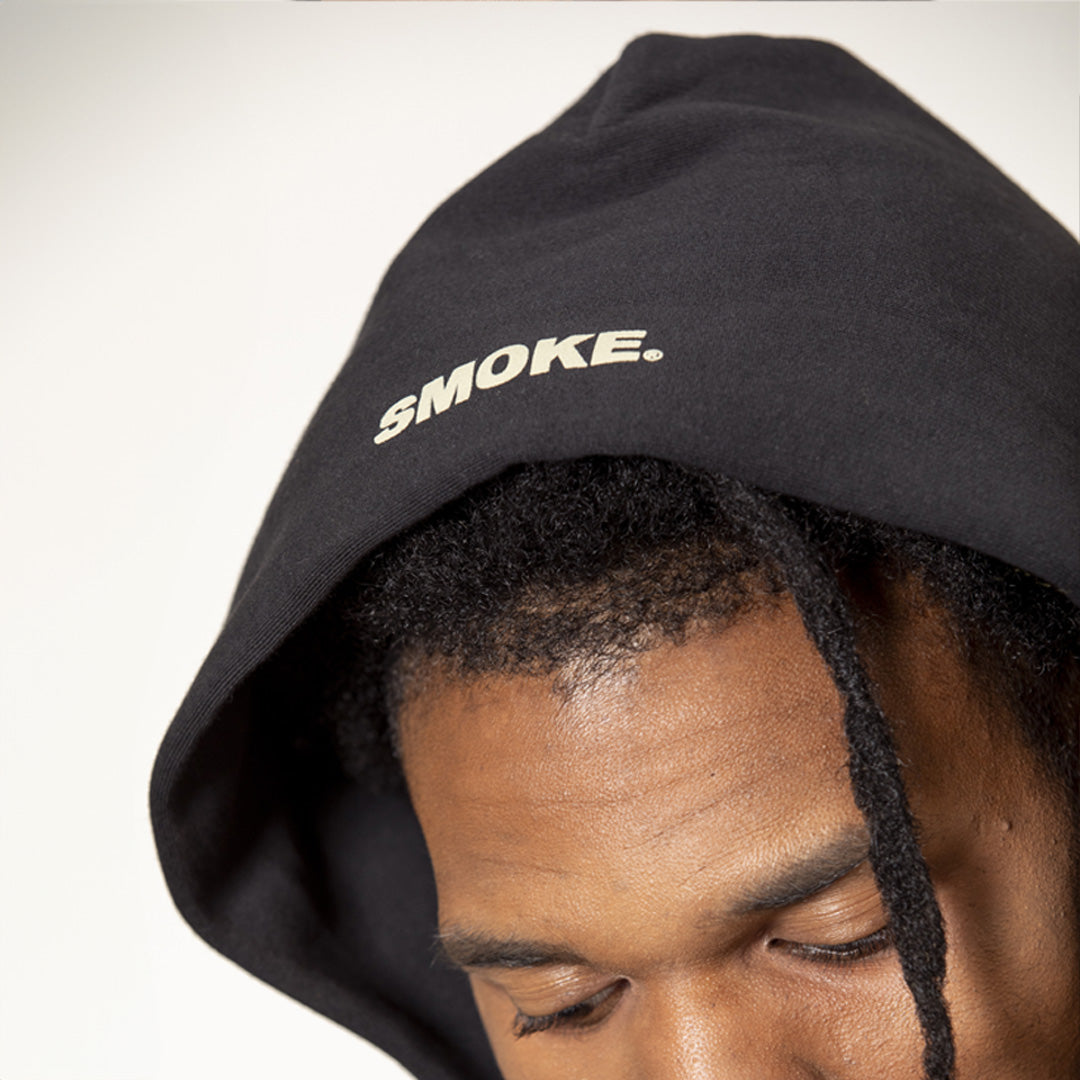 SMOKE® CORE Men's Relax Hoodie - Black