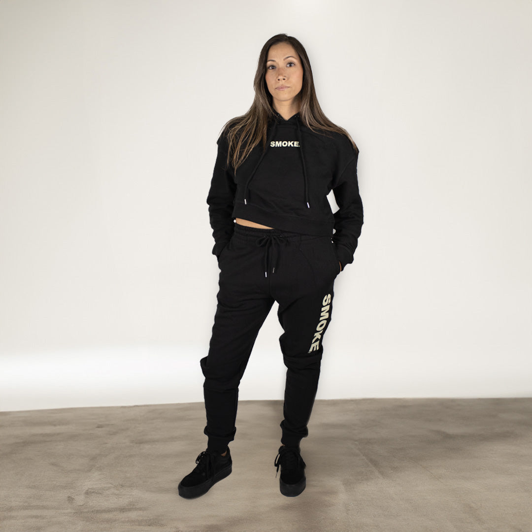 SMOKE® CORE Women's Cropped Hoodie + Jogger Set